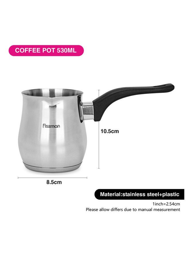 Fissman وعاء قهوة 530 مل مع قاعدة حثية من الفولاذ المقاوم للصدأ - Image 3