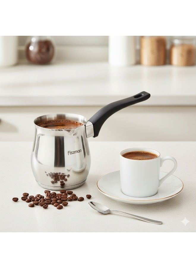 Fissman وعاء قهوة 530 مل مع قاعدة حثية من الفولاذ المقاوم للصدأ - Image 1
