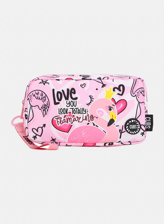 CUBS Pencil Case Love Flamingo - Image 1