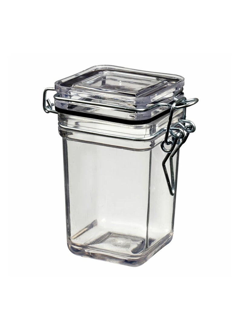 Square Kilner Jar 110ml with Hinged Lid – 69x50.7x85.6mm – Case Pack of 3