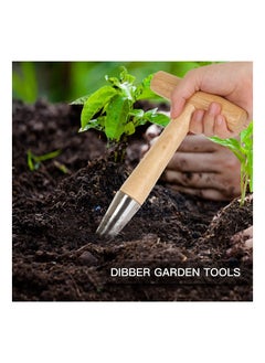 SYOSI Two 11-Inch Stainless Steel Manual Planters Garden Tools Transplanting Plants Planting Bulbs Digging Gardening  - Image 3