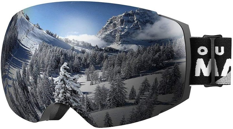 OutdoorMaster Ski Goggles PRO - Frameless, Interchangeable Lens 100% UV400 Protection Snow Goggles for Men & Women - Image 1