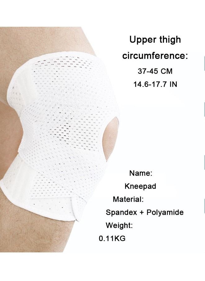 Generic Knee Brace with Side Stabilizers for Meniscal Tear Knee Pain ACL MCL Arthritis Injuries Recovery, Breathable Adjustable Knee Support for Men and Women (White,1Pcs)  - Image 4
