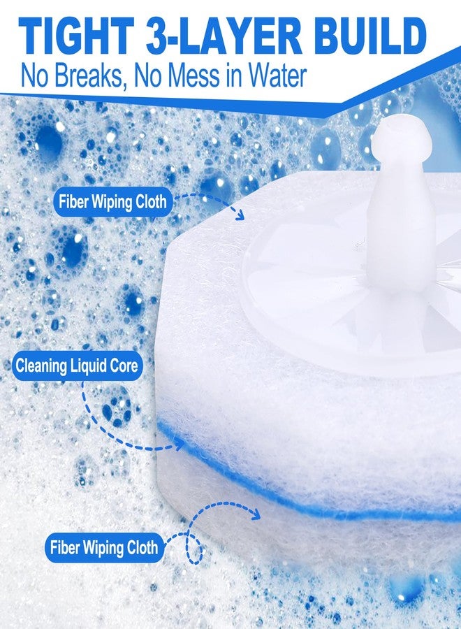 Zeefpod 100 Count Disposable Toilet Brush,Toilet Cleaner Wand Refills Compatible with Most Toilet Brushes- No Falling Apart, Fresh Fragrance，4X Cleaning Power，Bathroom Cleaning. - Image 3