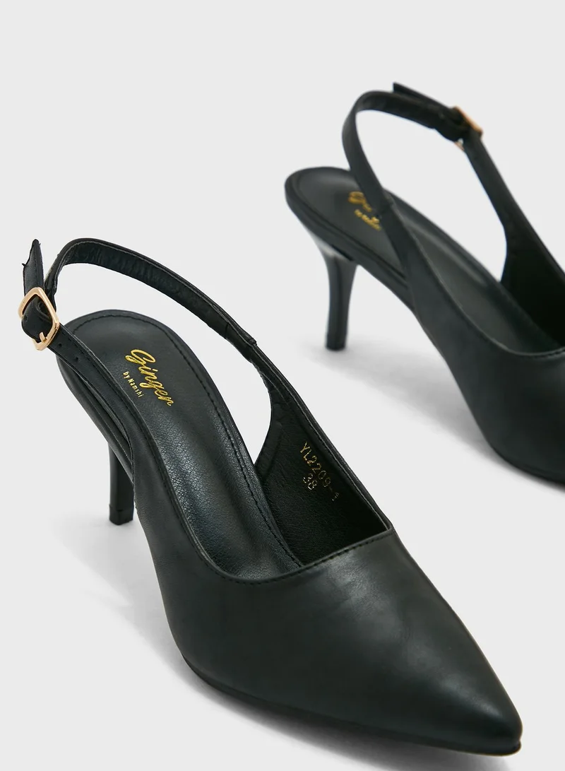 Ginger Slingback Pointed Pump