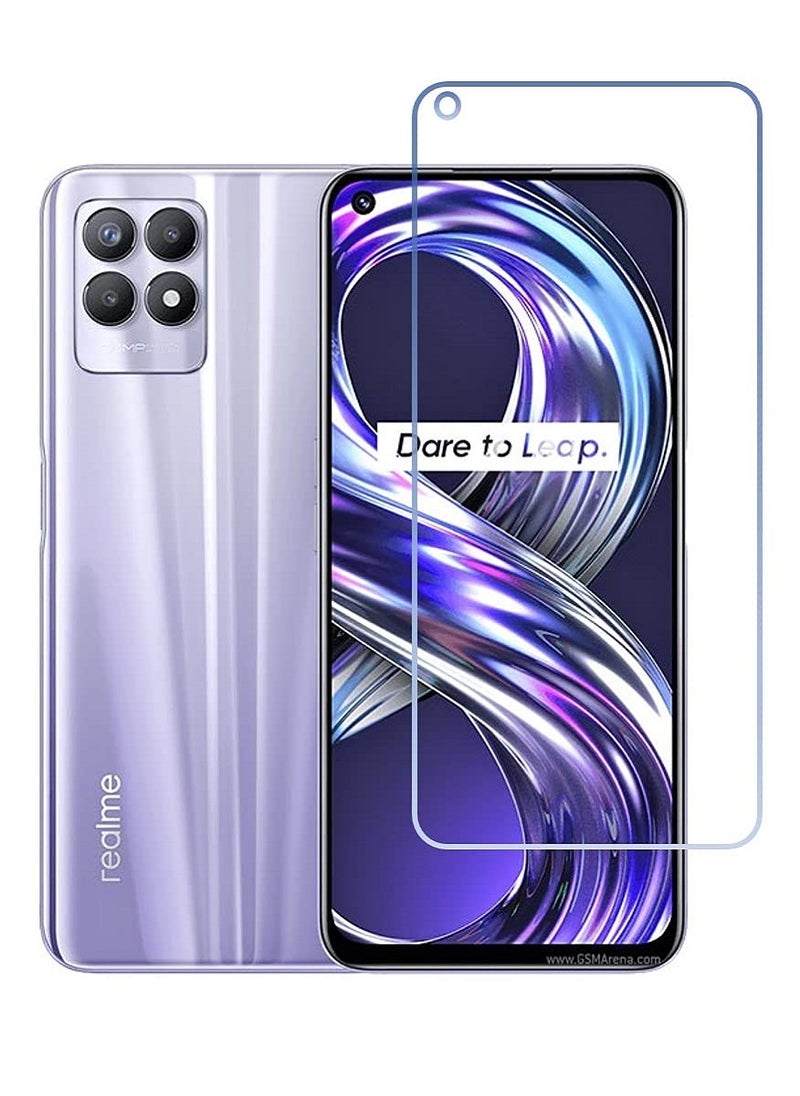 Super Tempered Glass Screen Protector Clear Designed For Realme 8i  Full Screen Coverage And Bubble Free - Image 1