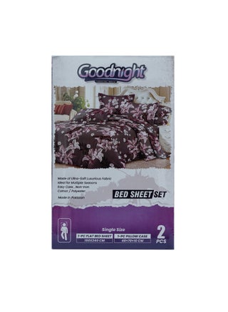 3 Piece Luxury Bed Sheet Set with 1 Flat Sheet and 2 Pillowcases Crafted from Ultra Soft and Breathable Cotton and Polyester blend, Size 210 x 240 Cm, Assorted Color - pzsku/ZBF0C0998262E2D03D59EZ/45/_/1713513982/3f3d1021-3bd7-4e78-bbdf-5d30af6b074c