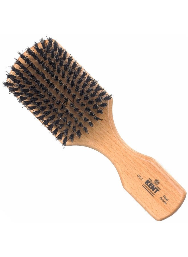 KENT Og2 Club Hair Brush, Small Boar Bristle Hair Brush For Men, Natural Boar Bristle Beard Brush For Men, Beechwood Kent Brush For Hair And Beards - Image 1