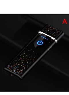 Generic VIP Electronic Lighter - USB Rechargeable Lighter Touch Screen Creative Windproof Lighter with Charging Cable,  - Image 2