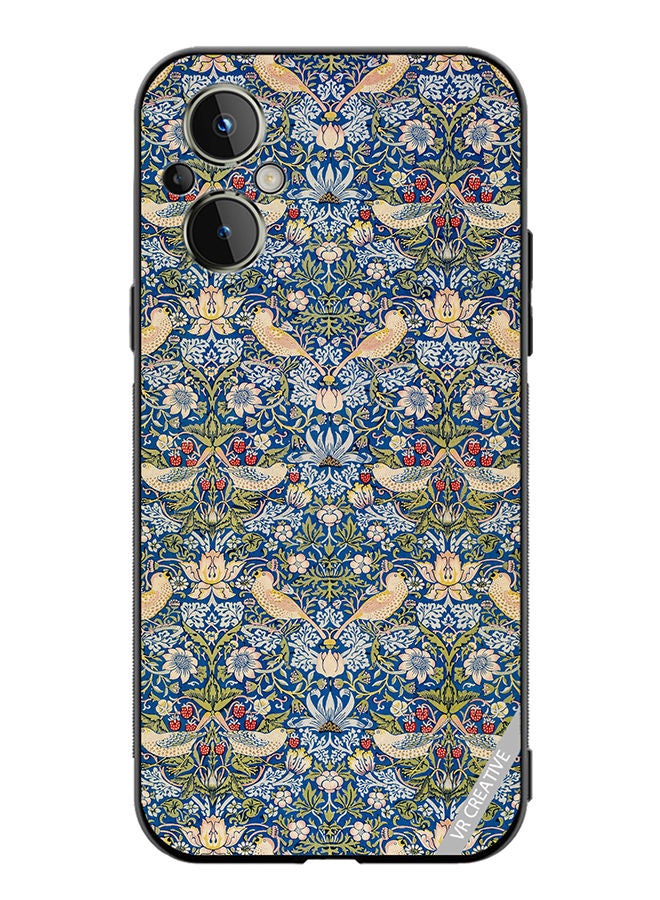 VR CREATIVE Protective Case Cover For OnePlus Nord N20 5G Splash Flower Design Multicolour - Image 1