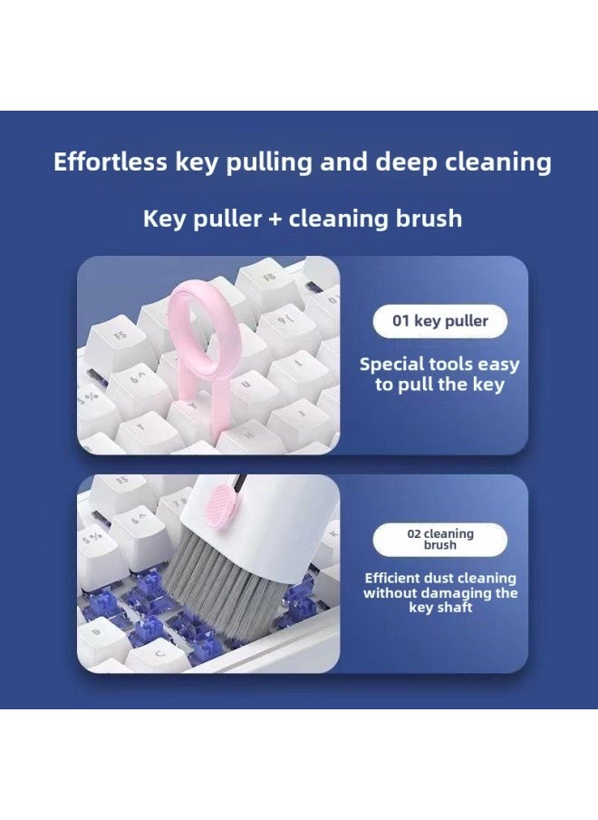 Generic Multi-function Bluetooth Headset Cleaning All-in-one Mobile Phone Keyboard Screen Cleaning Brush Set Key Puller Cleaning Dust Removal God-Color:First Generation Cleaning Pen  - Image 4