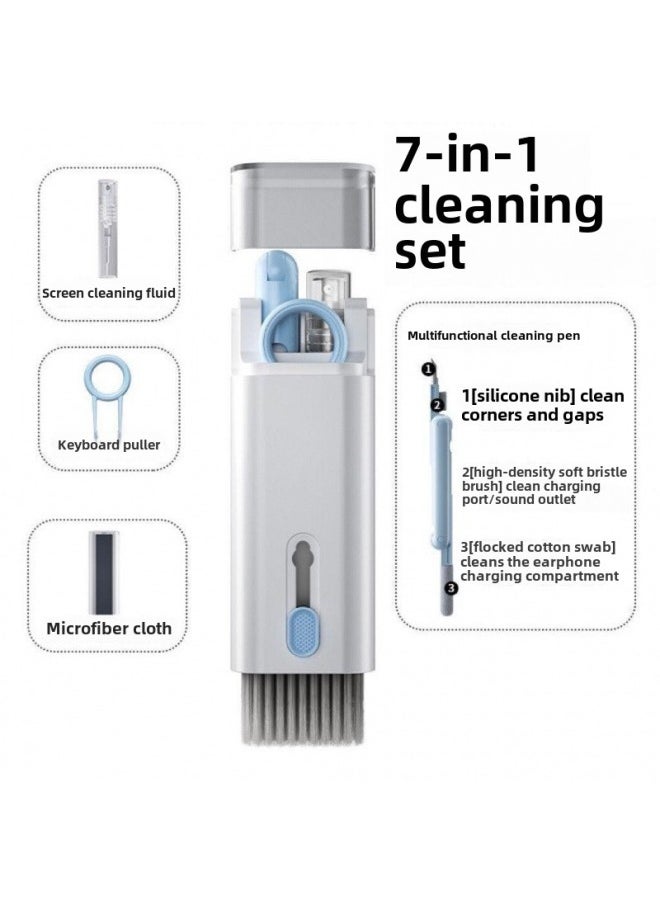 Generic Multi-function Bluetooth Headset Cleaning All-in-one Mobile Phone Keyboard Screen Cleaning Brush Set Key Puller Cleaning Dust Removal God-Color:First Generation Cleaning Pen  - Image 3