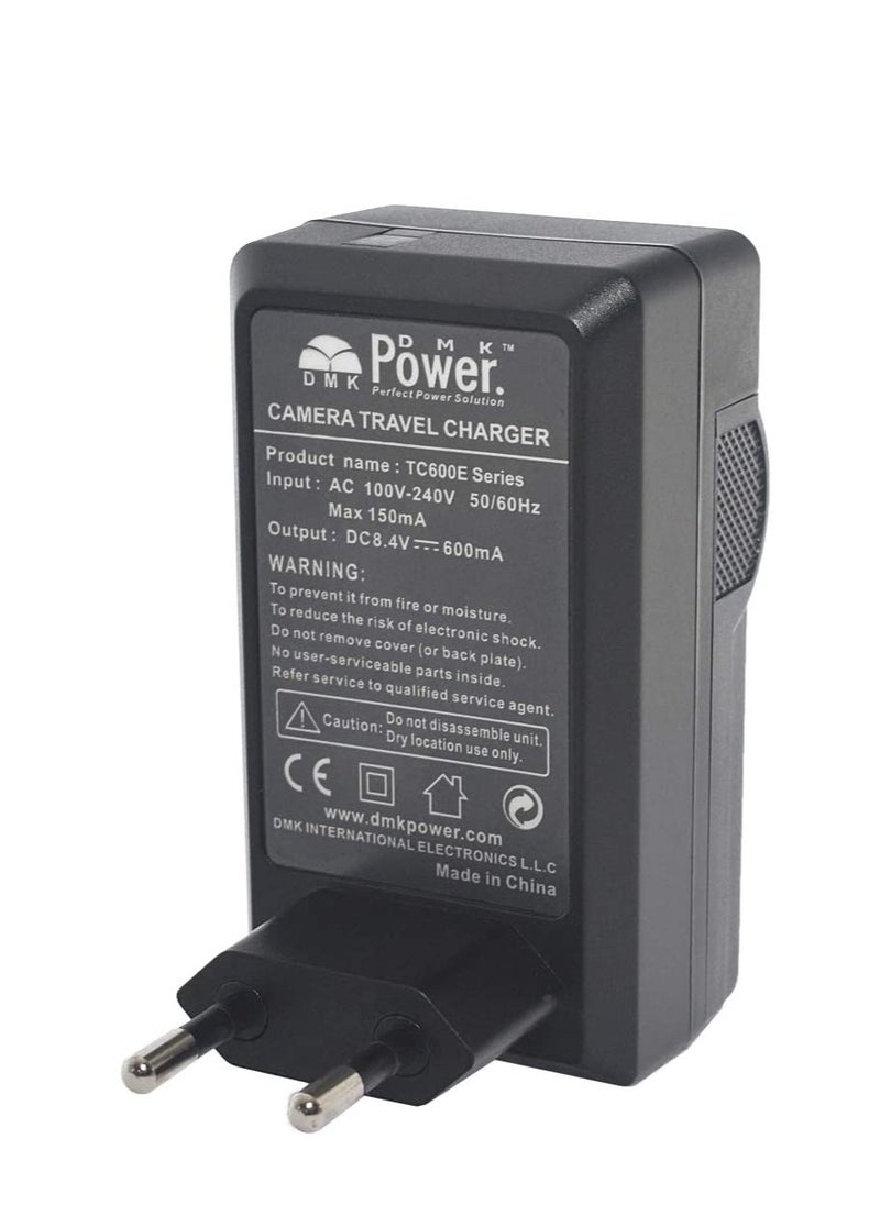 DMK Power DMK Power NP-W126 Battery Charger TC600E for Fujifilm X-Pro 1, X-E1, X-E2, X-M1, XA1, X-T1, HS33EXR, HS30EXR etc Camera  - Image 2