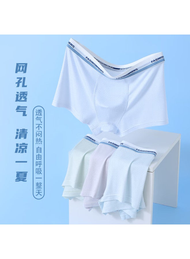 Top Melon Melon Teenage Underwear Boys Summer Thin Ice Silk Flat Angle Pants 12-16 Years Old Junior High School Children's Shorts - Image 3