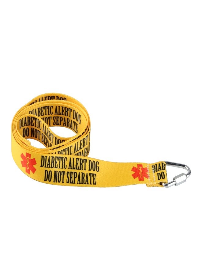 BLUPARK Emergency Medical Alert Dog Leash - Diabetic Alert Dog - Do Not Separate - Yellow, 59 Inches - Image 3