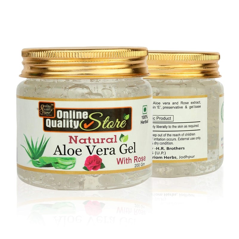 Online Quality Store Online Quality Store Pure Aloe Vera SkinHair Gel Paraben Free Natural Aloe Vera Gel Combo Pack400g Natural NonToxic Aloe Vera Gel for Acne Scars Glowing  Radiant Skin  - Image 5