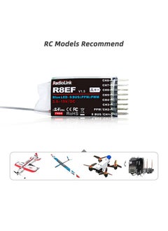 RADIOLINK R8Ef 8 Channels 2.4Ghz Rc Receiver Sbus/Ppm/Pwm Long Range Control Rx For Airplane Vehicles Robots Transmitter T8Fb T8S Rc8X Rc4Gs V3 Rc6Gs V3  - Image 3