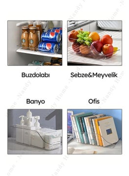 Boz House Multi-Purpose Beverage, Refrigerator & Cupboard Organizer Small Size  - Image 2