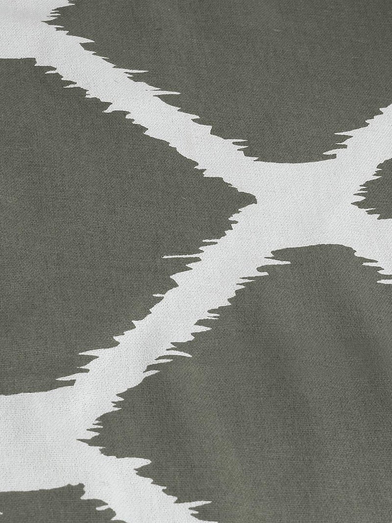 Dekor World Ekat Printed Grey Table Runner (33x240cm) (Pack of 1)-8 Seater Dinning & Center Table - Image 4