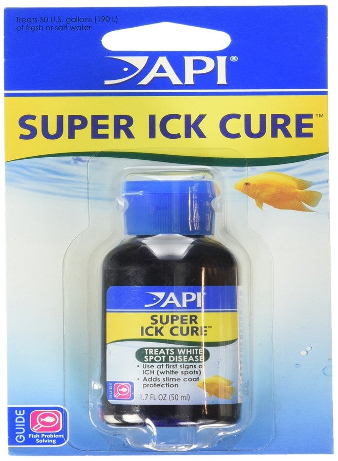ايه بي آي API LIQUID SUPER ICK CURE دواء للأسماك في المياه العذبة والمالحة، زجاجة 1.7 أونصة (12A) - Image 1