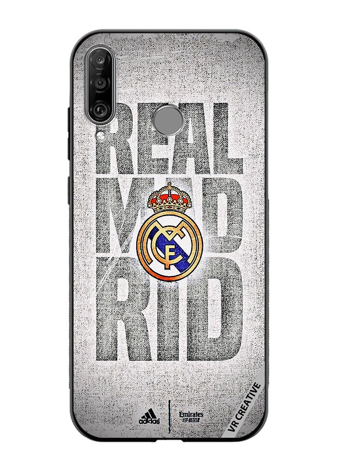 VR CREATIVE Protective Case Cover For Huawei P30 Lite Real Madrid Logo Design Multicolour - Image 1