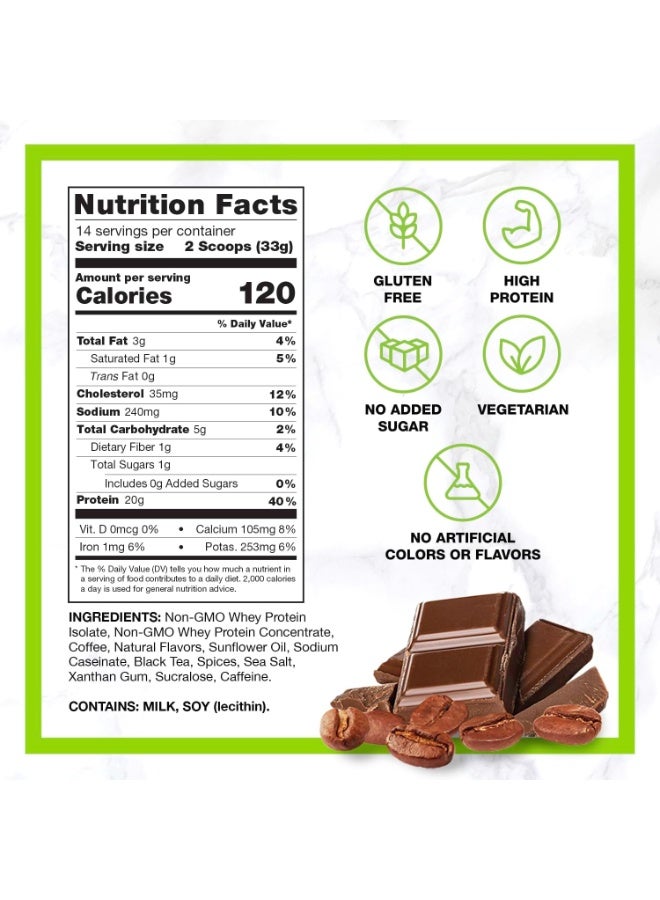 Chike Mocha High Protein Iced Coffee, 20g Protein, 2 Shots of Espresso, 1g Sugar, Keto Friendly & Gluten Free, 14 Servings (15.3 oz) - Image 3