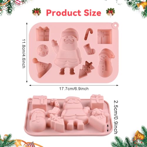 Supvox® Christmas Cookie Mold 9-Shapes Multi Cavity Festive DIY Biscuit Chocolate Mold - Image 2