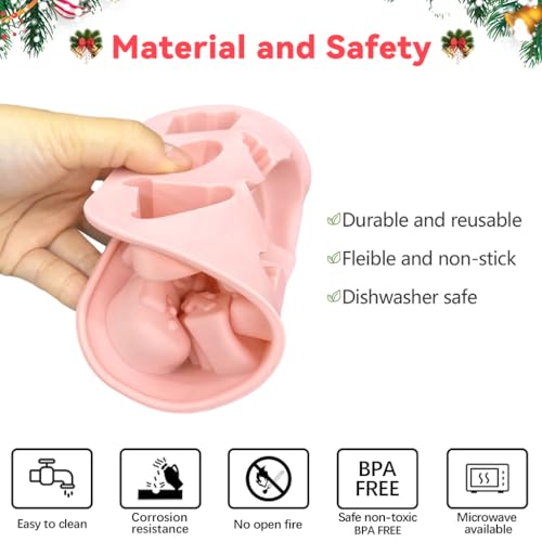 Supvox® Christmas Cookie Mold 9-Shapes Multi Cavity Festive DIY Biscuit Chocolate Mold - Image 4