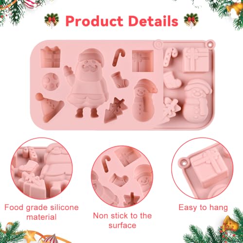 Supvox® Christmas Cookie Mold 9-Shapes Multi Cavity Festive DIY Biscuit Chocolate Mold - Image 3