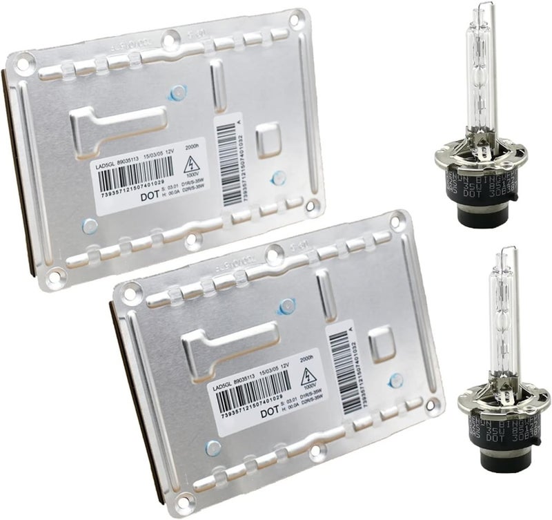 QASULER 4pin 12V Xenon HID Ballast Headlight Kit - Image 1