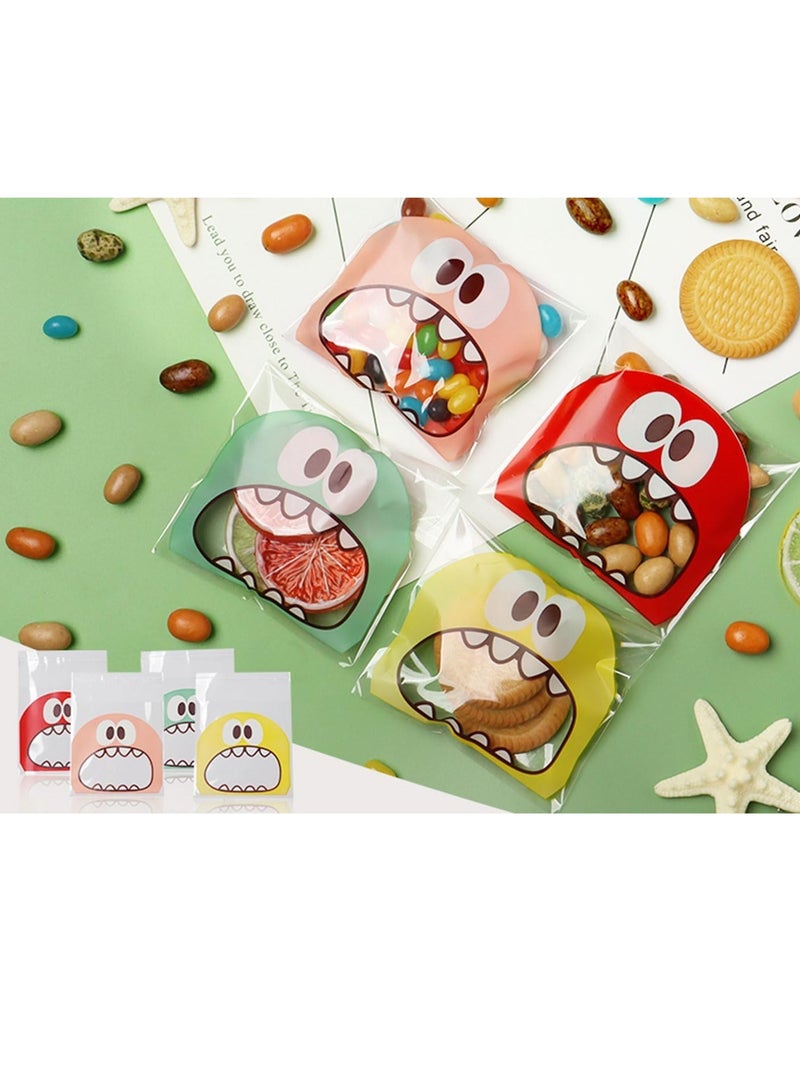 MIXDE 400 PCS Self Adhesive Plastic Cookie Bags, Candy Bags, Treat Bakery Decorating Bags Chocolate Gift Bags, DIY Plastic Individual Bag for Wedding Birthday Cake Pops Supplies Party Favors, 3.9 x 3.9 In - Image 4