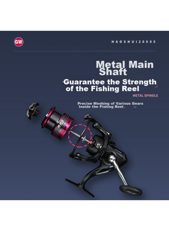Gw Gw Fishing Trawler Haoshui 3000s Model, Inclined Metal Spinning Reel, Sea Fishing Shallow Cup Spinning Reel - Image 2