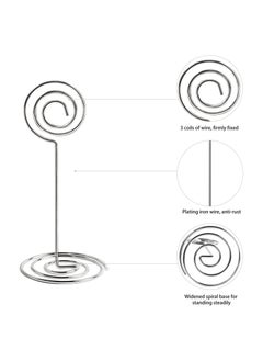 RARELY 20 Pieces Table Number Holders Small Place Card Holders Mini Table Picture Stands Wire Menu Memo Clips for Wedding  - Image 4