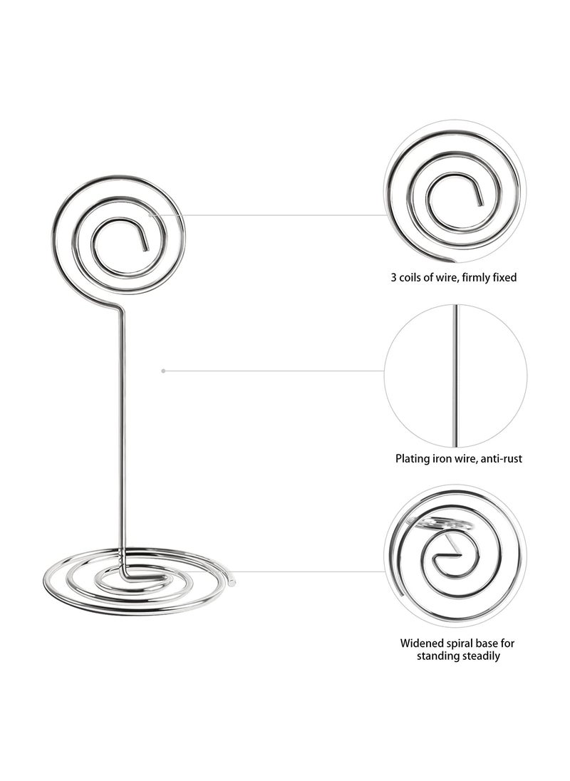 RARELY - 20 Pieces Table Number Holders Small Place Card Holders Mini Table Picture Stands Wire Menu Memo Clips for Wedding - Image 1