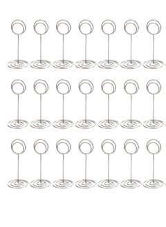 RARELY 20 Pieces Table Number Holders Small Place Card Holders Mini Table Picture Stands Wire Menu Memo Clips for Wedding  - Image 2