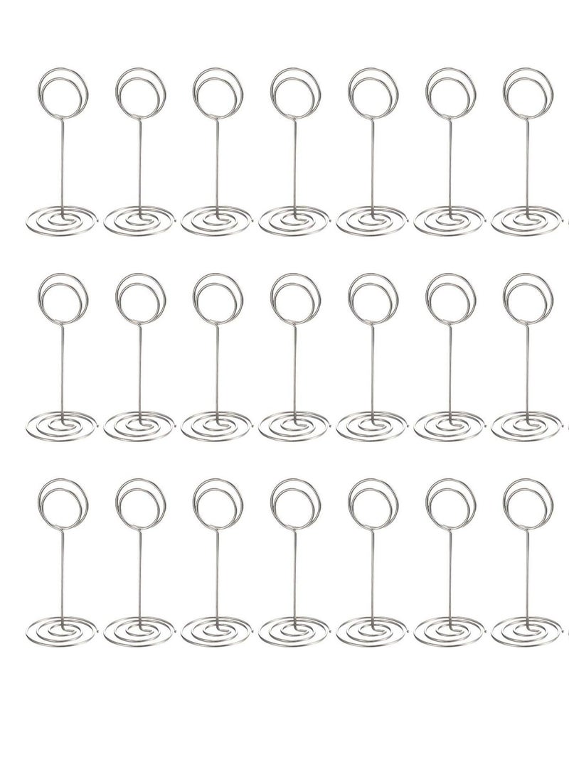 RARELY - 20 Pieces Table Number Holders Small Place Card Holders Mini Table Picture Stands Wire Menu Memo Clips for Wedding - Image 1