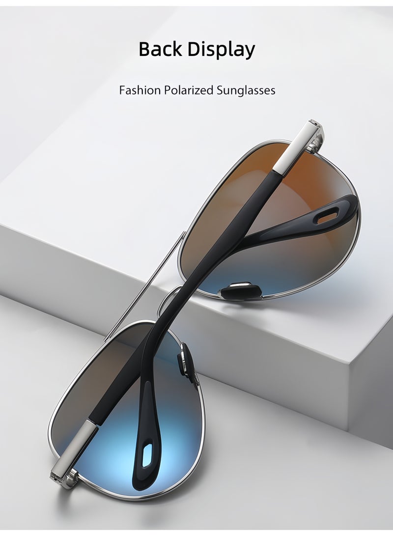 Retro Classic Polarized Sunglasses, Neutral Lightweight Men's Sunglasses, UV400 protection Suitable for Desert Driving, Beach Daily Fashion Outdoor - Image 4