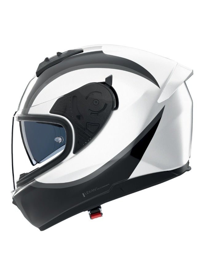 Nolan N60-6 BIFASE WHITE/BLACK METAL Helmet - Image 1