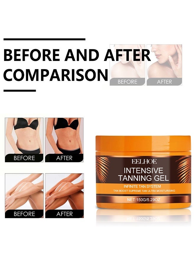 إيلهو جل دباغة مكثف، مسرع دباغة، مسرع دباغة براونينج، غير دهني، مقاوم للماء مع زيت الجزر وجوز الهند، جل دباغة بني مكثف للجسم في الهواء الطلق شاطئ سامر هنالك - Image 5