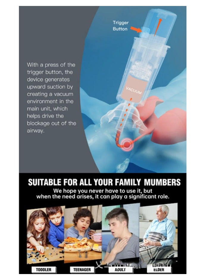 Sonmol Fourth Generation (Home Use) - Automatic Home First Aid Heimlich Apparatus for Children and Adults, Includes Large, Medium, and Small Masks for Breathing Trainers, Portable, Powerful Suction Home First Aid Kit, Children's First Aid Training Mask for Anti-Suffocation Devices (Gray) - Image 5