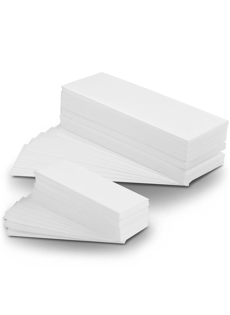 Charmonic Wax Strips, Non-Woven Waxing Strips for Sugar Wax and Soft Wax, Skin-friendly Depilatory Wax Paper, Eyebrow, Face, Bikini, Body Wax Strips for Hair Removal (Large 2.8" x 7.9"+Small 1.5" x 3.9") 
