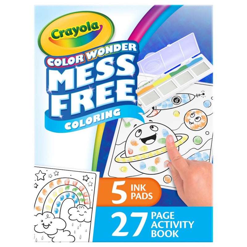 Crayola Color Wonder Mess Free Fingerprint Ink Painting Activity Set, Finger Painting Alternative, Toddler Coloring, Travel Activity, Gift for Toddlers - Image 2