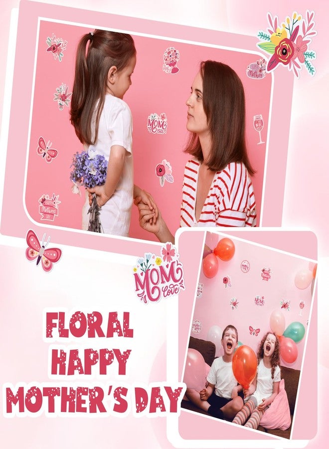 Dinifee 60 Pcs Mother's Day Cutouts Paper Mother's Day Bulletin Board Cutouts Mother's Day Decoration Flower Shaped Die Cut for Mom Kids DIY Craft Mother's Day Theme School Bulletin Board Decor - Image 3