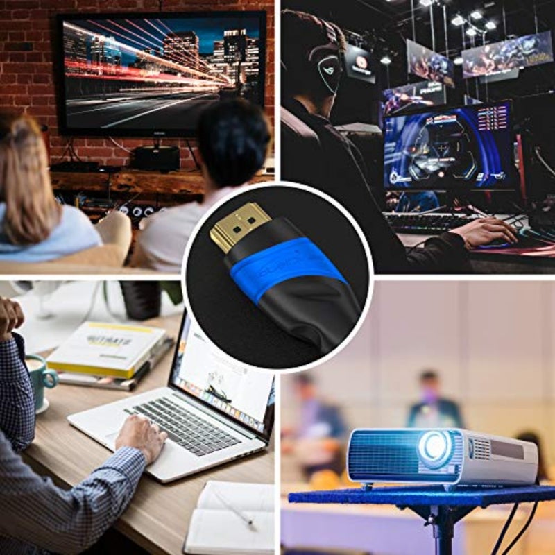 KabelDirekt 15m HDMI cable 4K cord HDMI to 4K@60Hz for stunning Ultra HD, High Speed with Ethernet, 2.0/1.4 Blu-ray/PS4/PS5/Xbox Series X/Switch, black - Image 3