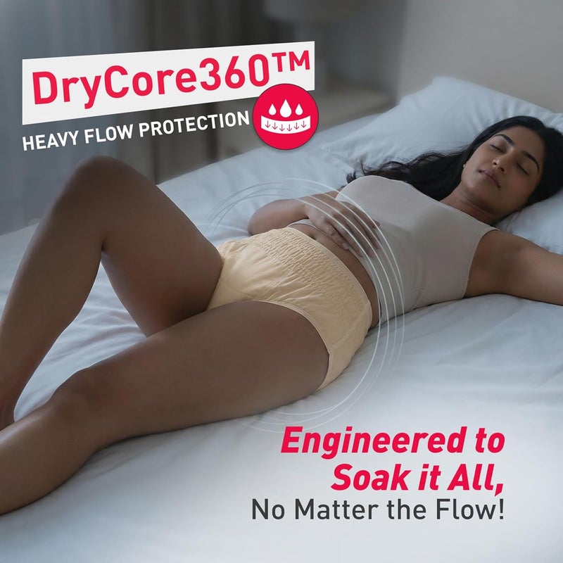 Disposable Period Panty for Girls & Women |S-M | Pack of 5 | 360° Coverage for Stress Free Periods | Leakage Protection for Heavy Flow | Rash Free | Super Absorbent with Comfortable Fit - Image 5