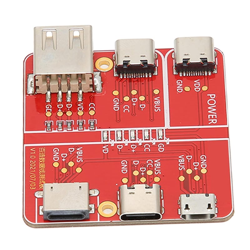 USB Cable Tester, 3 in 1 Easy to Operate Practical Stable Accurate Charging Test Card, Data Wire Test Fixture with Type C Micro iOS Interface for USB Cable On Off Detection - Image 2