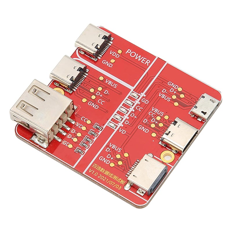 USB Cable Tester, 3 in 1 Easy to Operate Practical Stable Accurate Charging Test Card, Data Wire Test Fixture with Type C Micro iOS Interface for USB Cable On Off Detection - Image 3