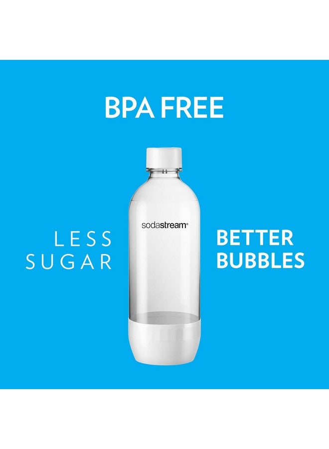 sodastream Classic Dishwasher Safe 1L Carbonating Bottle, Pack Of 2 (White) - Image 4