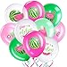 Zomiboo 36 Pcs Watermelon Party Balloons One Melon Birthday Party Watermelon Theme Decoration Summer Watermelon Theme Balloon Set 1st Birthday Decor for Party Supplies 12 Inches - Image 3