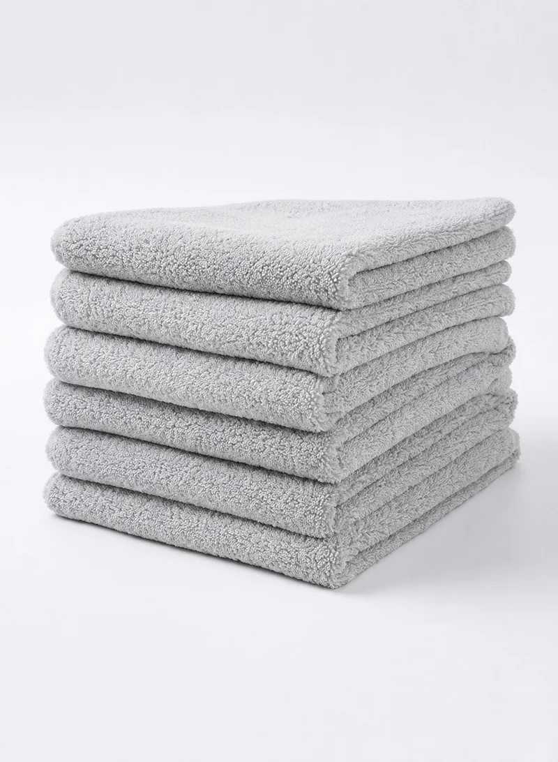 Donetella 6-Pack Microfiber Kitchen Towels 35×35 cm Size – 330 GSM, Highly Absorbent, Quick Dry, Lint Free, Streak Free | Dish & Counter Cleaning